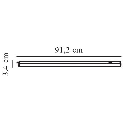 Nordlux - LED Podlinkové svietidlo LATONA LED/11W/230V 3000/4000K 91,2 cm