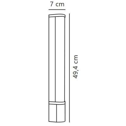 Nordlux - LED Podlinkové svietidlo so zásuvkou MALAIKA LED/6W/230V IP44 čierna