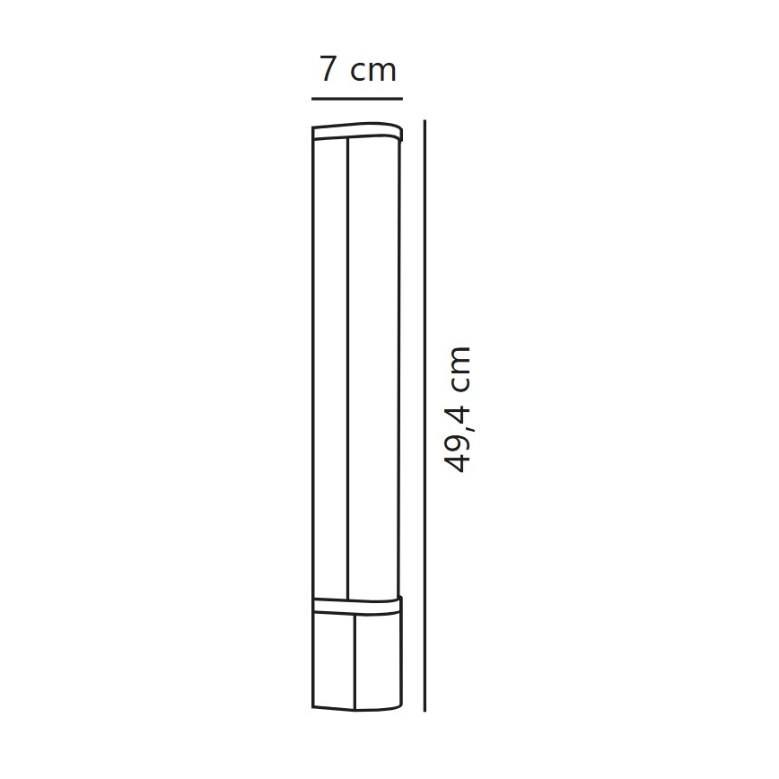 Nordlux - LED Podlinkové svietidlo so zásuvkou MALAIKA LED/6W/230V IP44 čierna