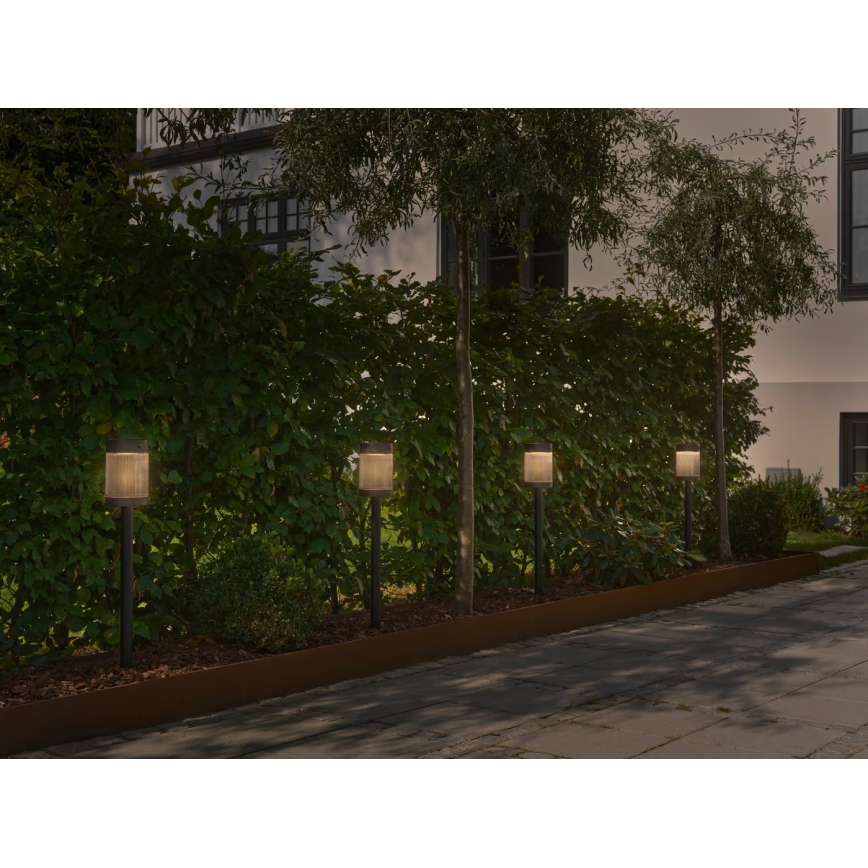 Nordlux - LED Solárna lampa COUPAR LED/3,2W/5V 3000K IP44 čierna