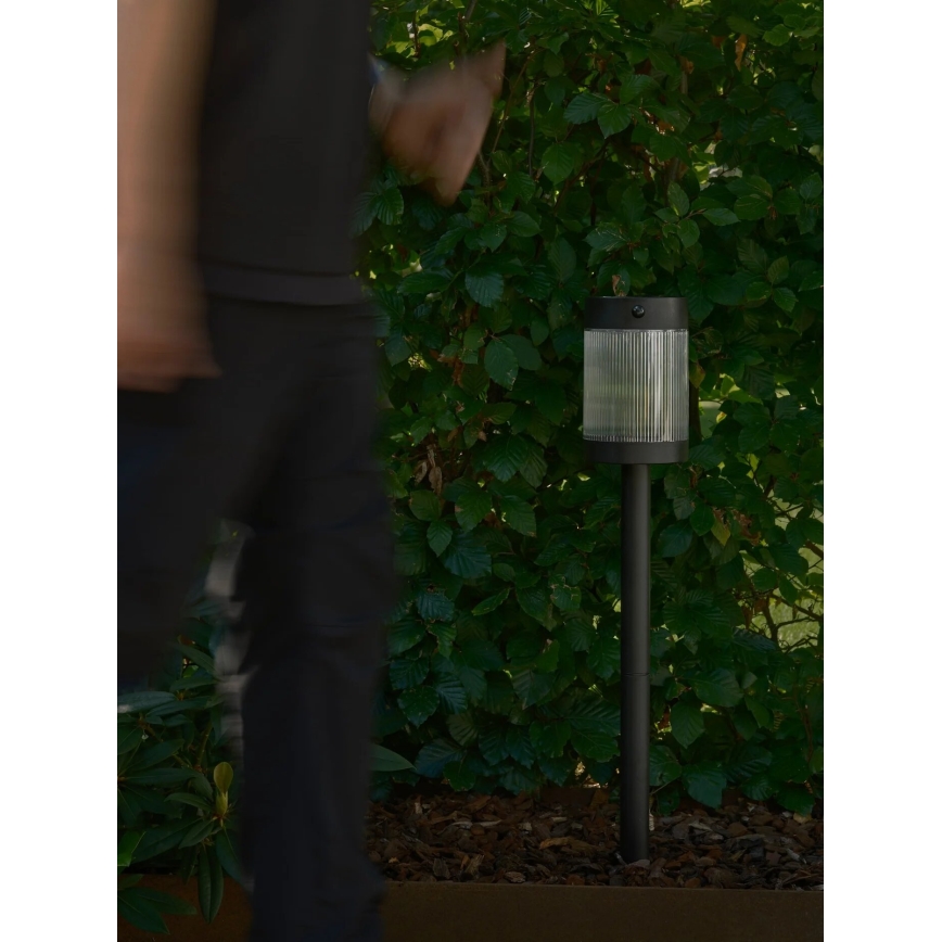 Nordlux - LED Solárna lampa COUPAR LED/3,2W/5V 3000K IP44 čierna