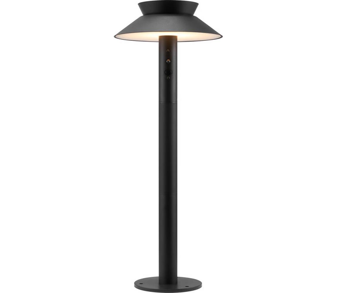 Nordlux - LED solárna lampa so snímačom LED/5W/3,7V IP44 čierna 60 cm 2418098003