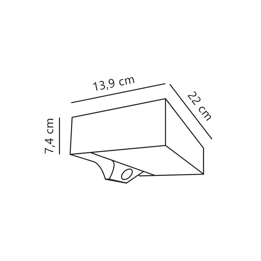 Nordlux - LED Solárne nástenné svietidlo so senzorom MONAY LED/5W/5V 3000K IP44