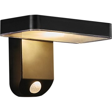 Nordlux - LED solárne nástenné svietidlo so senzorom RICA LED/5W/3,7V IP44 2200 mAh hranaté