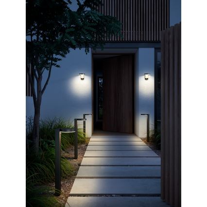 Nordlux - LED Solárne nástenné svietidlo so senzorom RICA LED/5W/3,7V IP44 guľatý