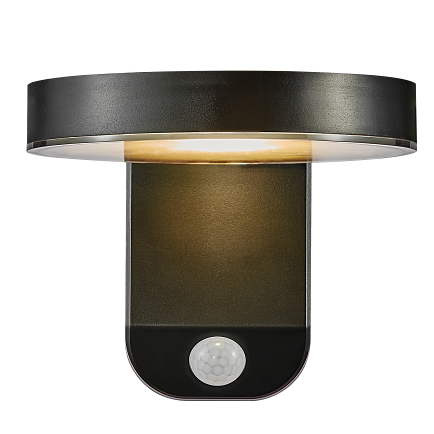 Nordlux - LED Solárne nástenné svietidlo so senzorom RICA LED/5W/3,7V IP44 guľatý