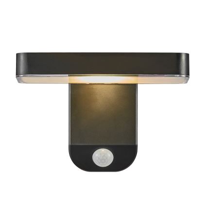 Nordlux - LED Solárne nástenné svietidlo so senzorom RICA LED/5W/3,7V IP44 2200 mAh hranatý