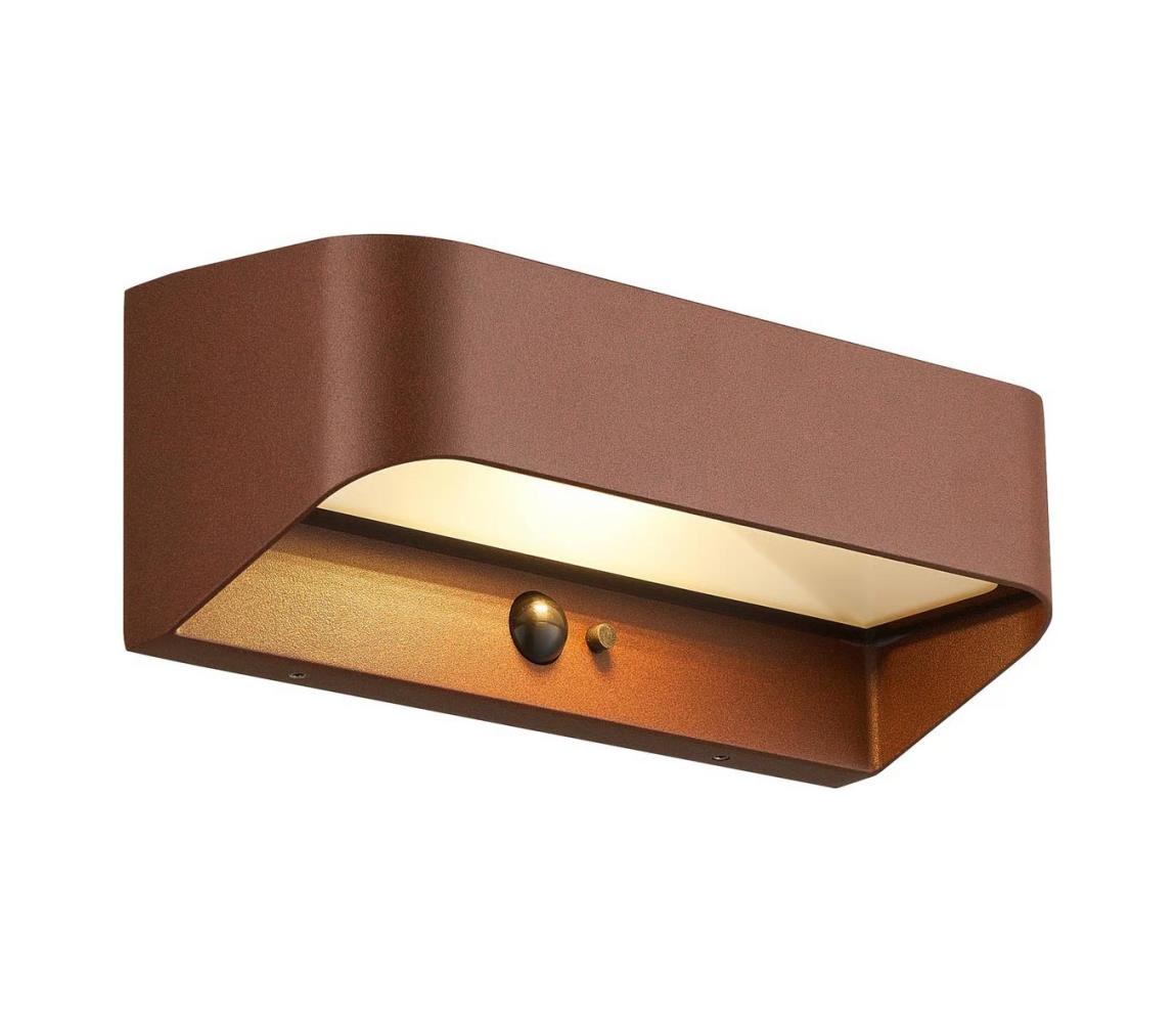 Nordlux - LED solárne svietidlo so senzorom MARCELLIO LED/5W/5V IP54 hnedá 2618001018