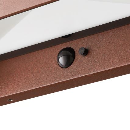 Nordlux - LED solárne svietidlo so senzorom MARCELLIO LED/5W/5V IP54 2200 mAh hnedá