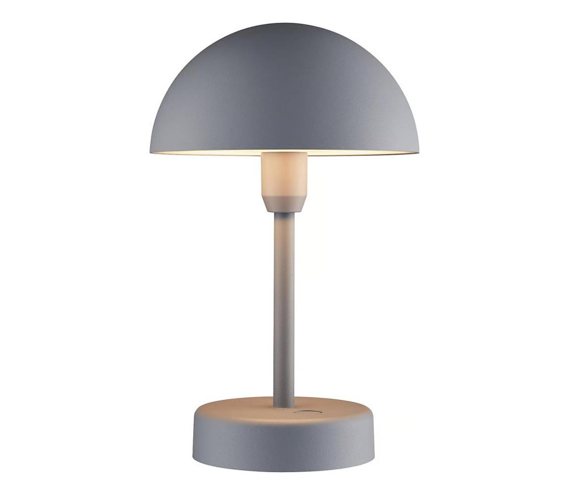 Nordlux - LED stmievateľná nabíjacia vonkajšia stolová lampa ELLEN LED/2,8W/3,7V IP44 sivá 2418015010
