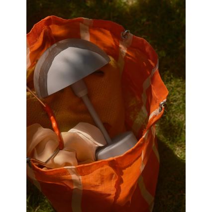 Nordlux - stmievateľná nabíjateľná vonkajšia stolová lampa ELLEN LED/2,8W/3,7V 2200 mAh IP44 sivá