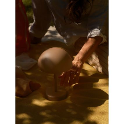 Nordlux - LED Stmievateľná nabíjacia vonkajšia stolová lampa ELLEN LED/2,8W/3,7V 2200 mAh IP44 hnedá