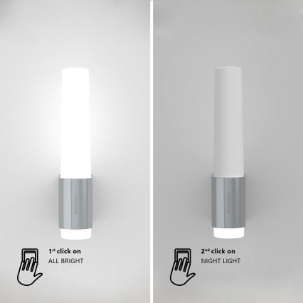 Nordlux - LED Stmievateľné kúpeľňové nástenné svietidlo HELVA LED/6,8W/230V IP44 CRI 90 biela