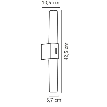 Nordlux - LED Stmievateľné kúpeľňové osvetlenie zrkadla HELVA LED/9,5W/230V IP44 3000/4000K CRI 90 matný chróm