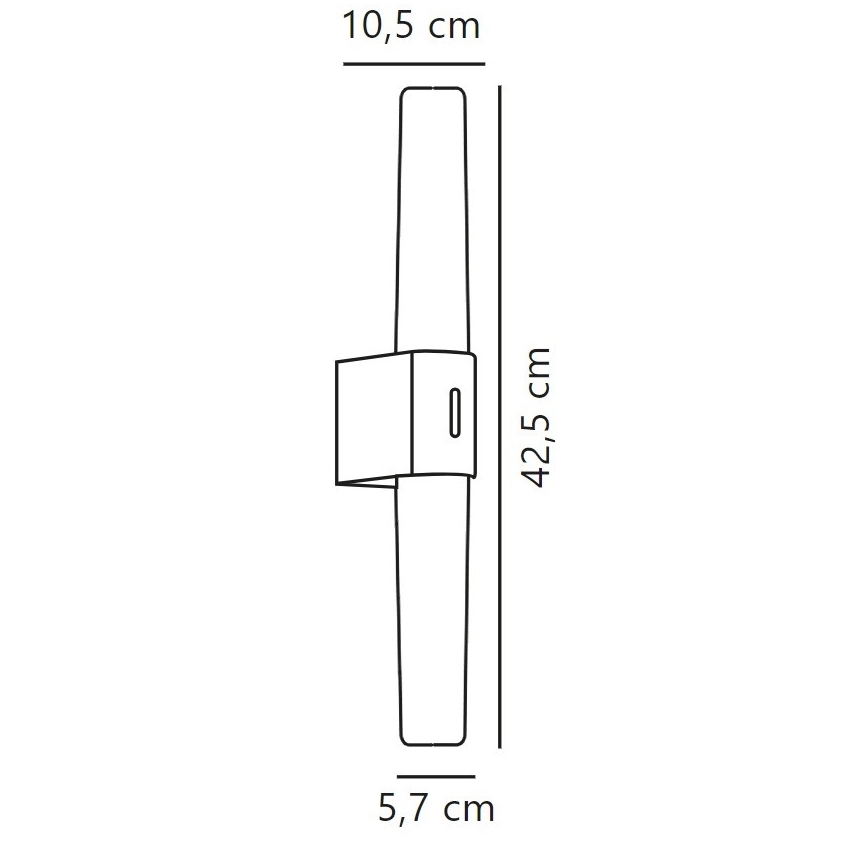 Nordlux - LED Stmievateľné kúpeľňové osvetlenie zrkadla HELVA LED/9,5W/230V IP44 3000/4000K CRI 90 matný chróm