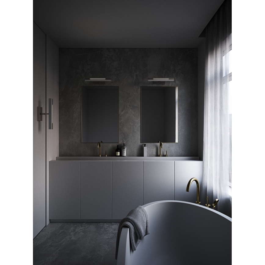 Nordlux - LED Stmievateľné kúpeľňové osvetlenie zrkadla OTIS LED/14W/230V IP44 40 cm matný chróm
