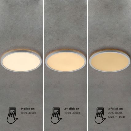 Nordlux - LED stmievateľné kúpeľňové stropné svietidlo OJA LED/19W/230V 3000/4000K IP54 priem. 43 cm