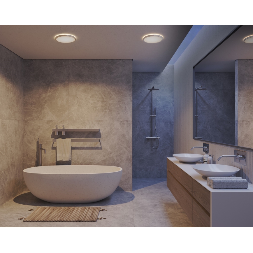 Nordlux - LED stmievateľné kúpeľňové stropné svietidlo OJA LED/19W/230V 3000/4000K IP54 priem. 43 cm