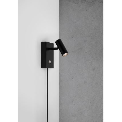 Nordlux - LED Stmievateľné nástenné bodové svietidlo OMARI LED/3,2W/230V čierna