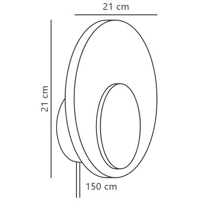 Nordlux - LED Stmievateľné nástenné svietidlo MARSI LED/7W/230V biela