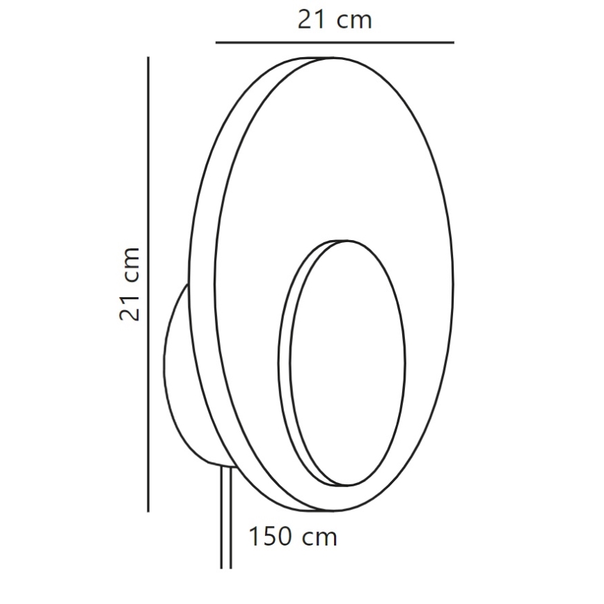 Nordlux - LED Stmievateľné nástenné svietidlo MARSI LED/7W/230V biela