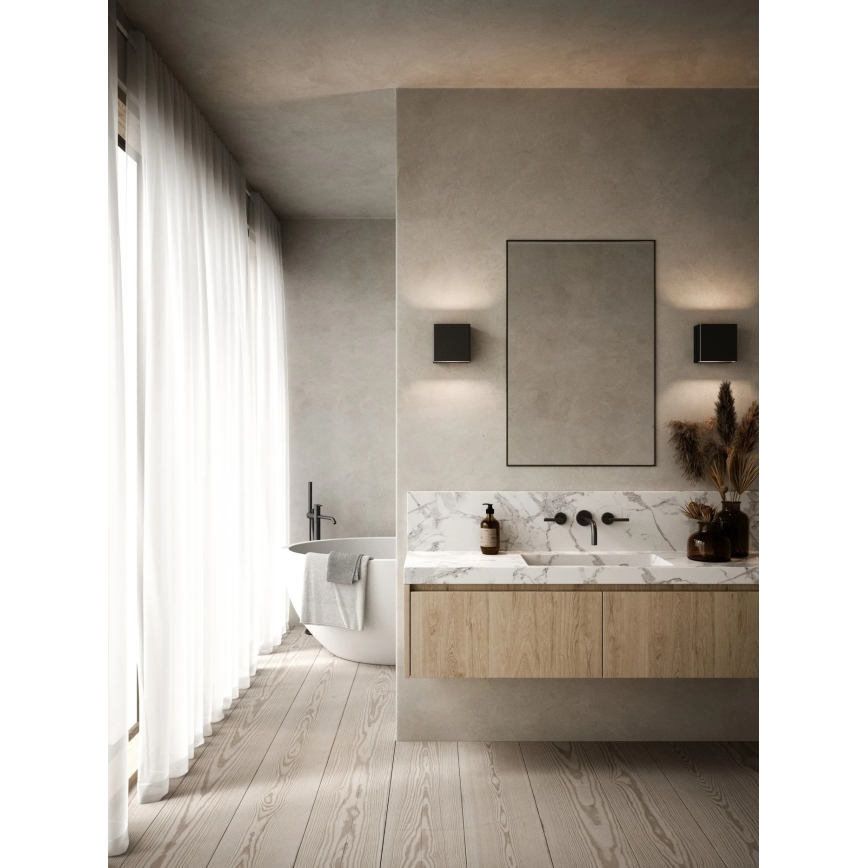 Nordlux - LED stmievateľné exteriérové nástenné svietidlo TURN LED/13,8W/230V IP54 čierna