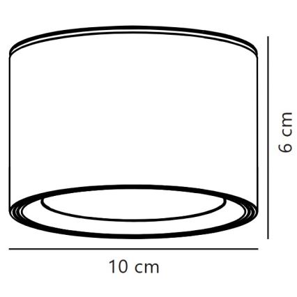 Nordlux - LED Stmievateľné stropné svietidlo FALLON LED/5,5W/230V 2700K biela