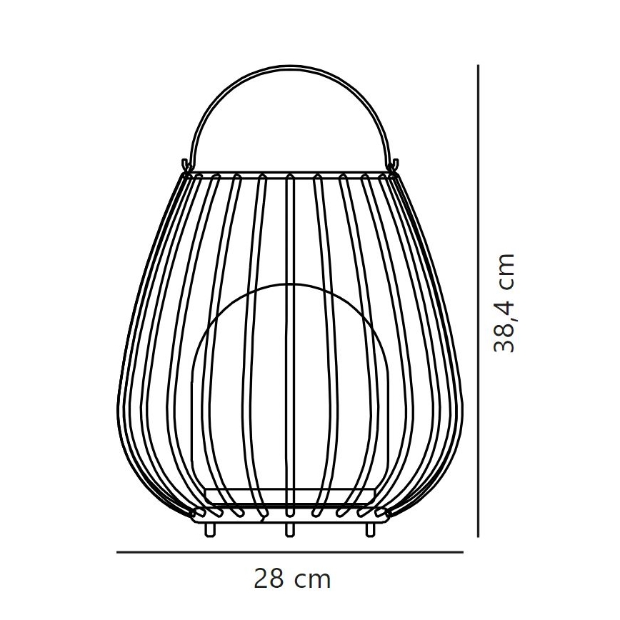 Nordlux - LED Stmievateľné vonkajšie prenosné svietidlo JIM TO-GO LED/3W/3,7V IP54 čierna