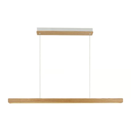 Nordlux - LED stmievateľný závesný luster na lanku ILGAS LED/47W/230V 3000K béžová/biela/jasan 115 cm