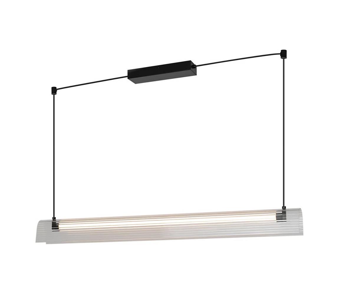 Nordlux - LED stmievateľný luster na lanku ALIANI LED/20W/230V 3000K čierny/číry 2612403003