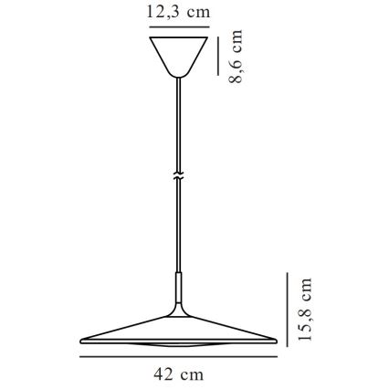 Nordlux - LED Stmievateľný luster na lanku BALANCE LED/230V 2700K čierna