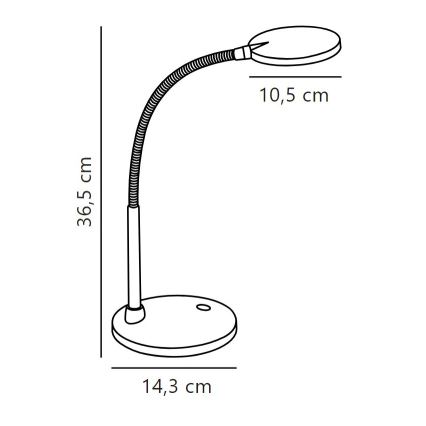Nordlux - LED Stolná lampa DOVE LED/4,5W/230V