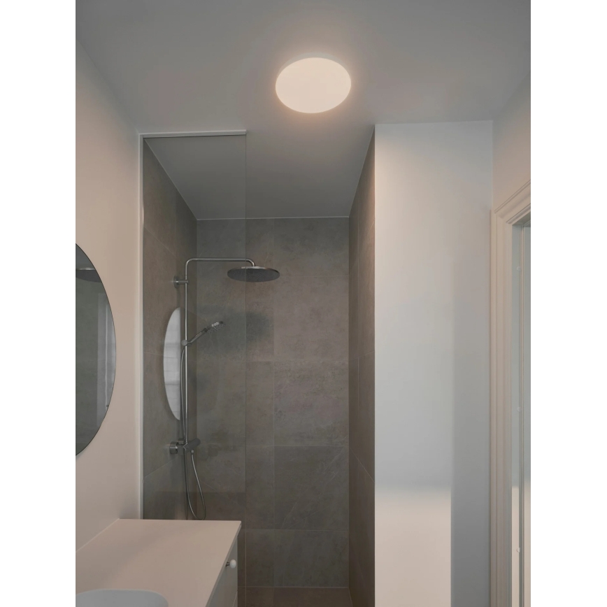 Nordlux - LED stmievateľné kúpeľňové stropné svietidlo SERENOVA LED/10/15W/230V 3000/4000/5700K priemer 28 cm IP65 biela