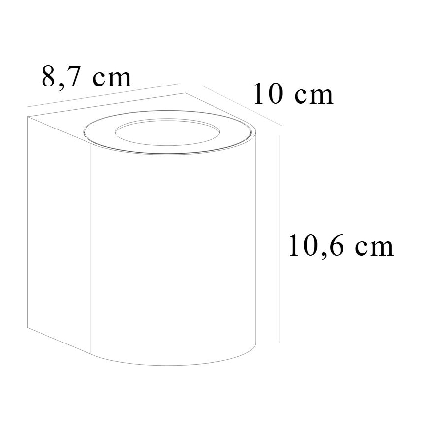 Nordlux - LED vonkajšie nástenné svietidlo CANTO 2xLED/5,5W/230V IP44 sivá