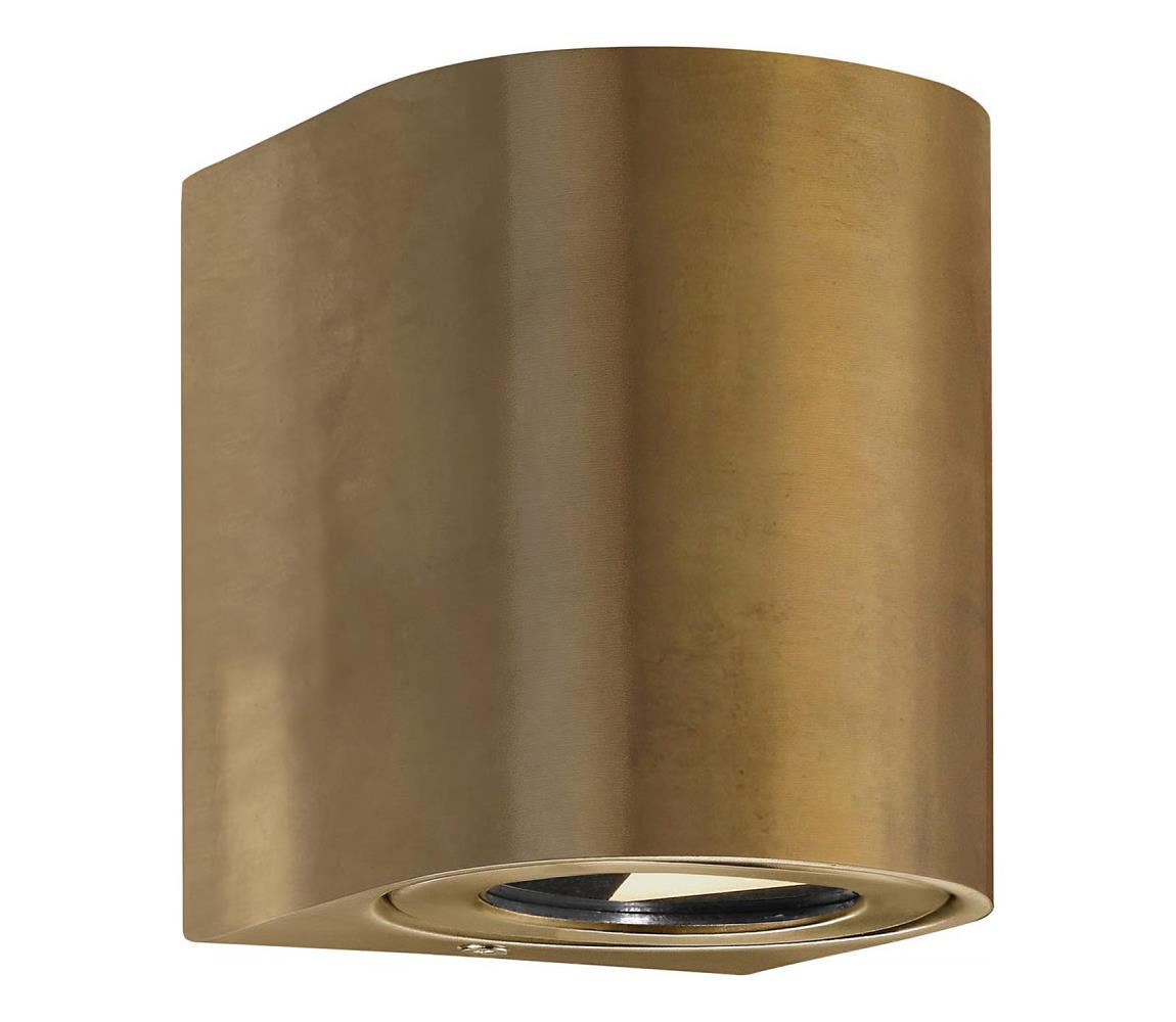 Nordlux - LED vonkajšie nástenné svietidlo CANTO 2xLED/5,5W/230V IP44 zlaté 49701035