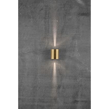 Nordlux - LED vonkajšie nástenné svietidlo CANTO 2xLED/5,5W/230V IP44 zlaté