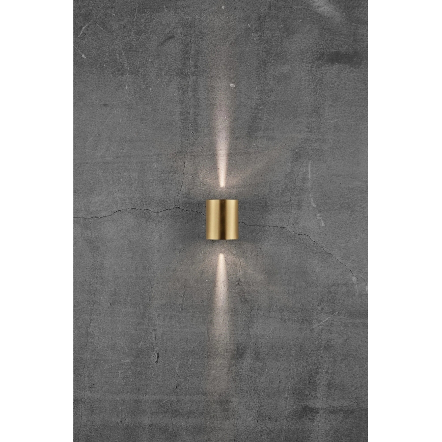 Nordlux - LED vonkajšie nástenné svietidlo CANTO 2xLED/5,5W/230V IP44 zlaté