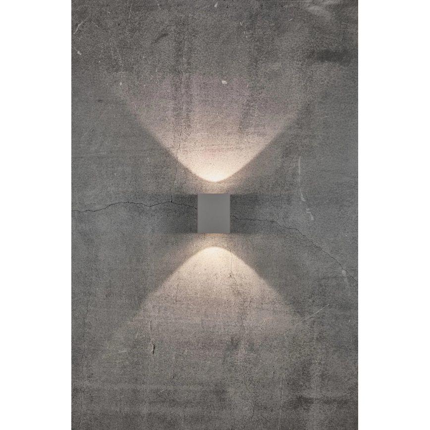 Nordlux - LED Vonkajšie nástenné svietidlo CANTO 2xLED/5W/230V IP44 sivá