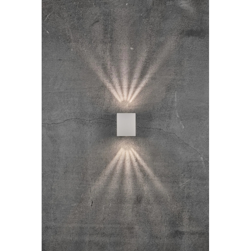 Nordlux - LED Vonkajšie nástenné svietidlo CANTO 2xLED/6W/230V IP44 biela