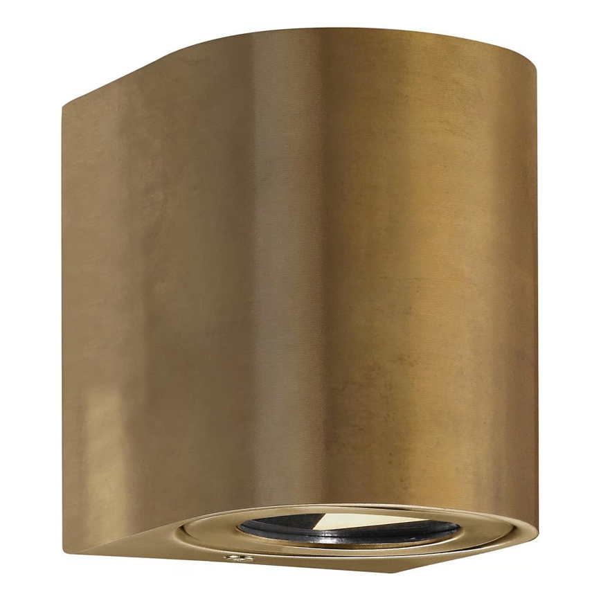 Nordlux - LED vonkajšie nástenné svietidlo CANTO 2xLED/6W/230V IP44 mosadz