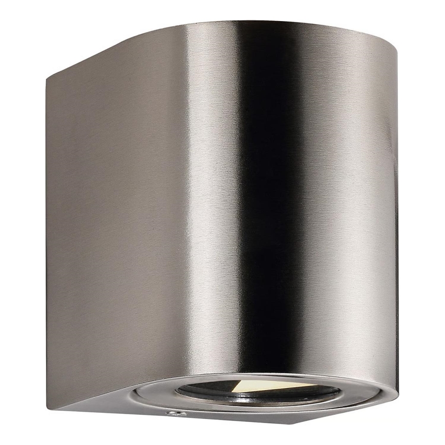 Nordlux - LED vonkajšie nástenné svietidlo CANTO 2xLED/6W/230V IP44 nerezová oceľ