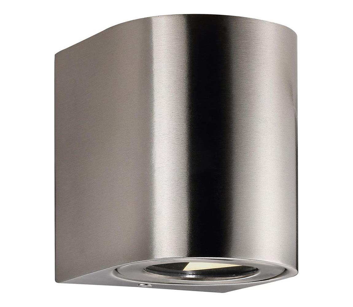 Nordlux - LED vonkajšie nástenné svietidlo CANTO 2xLED/6W/230V IP44 nerezová oceľ 49701034