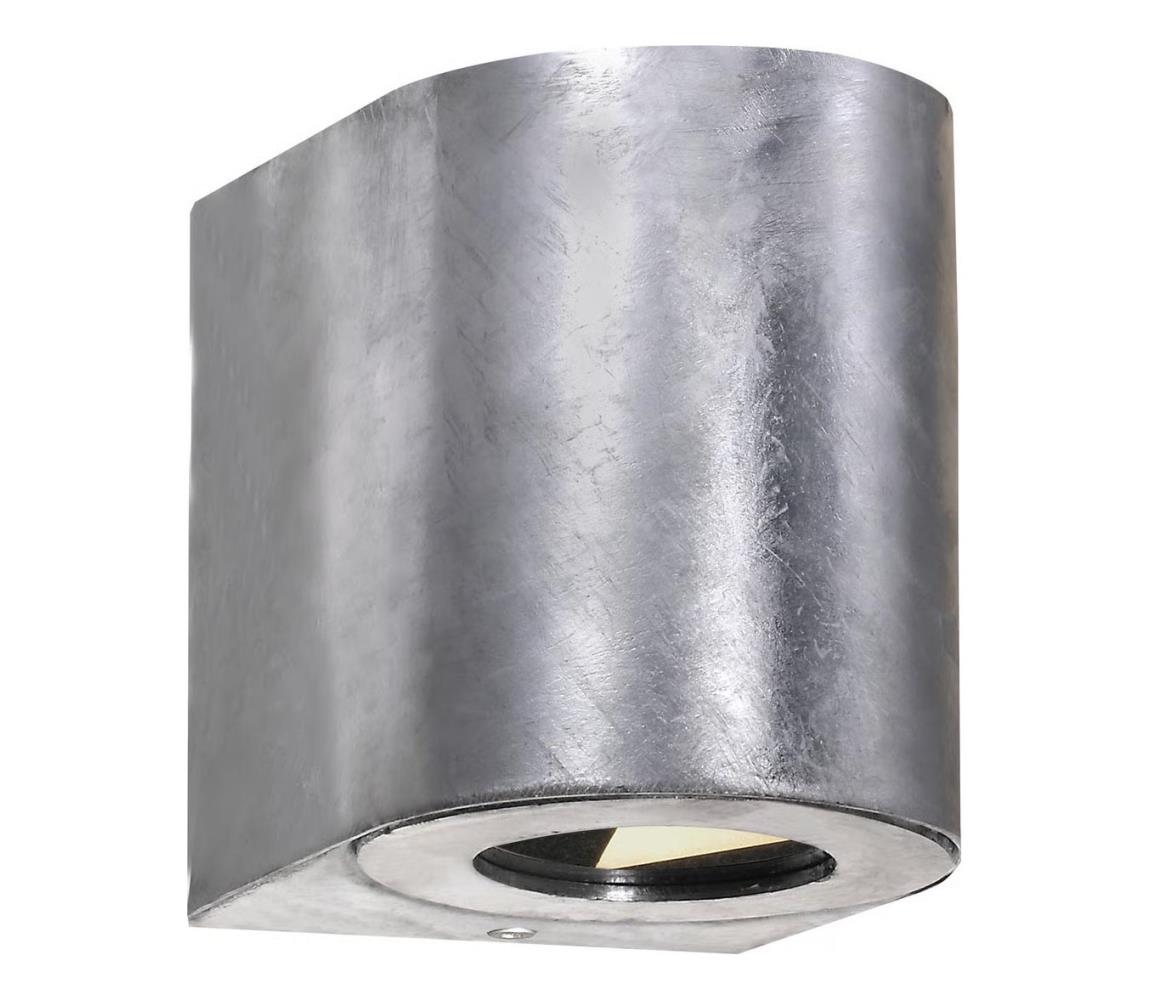 Nordlux - LED Vonkajšie nástenné svietidlo CANTO 2xLED/6W/230V IP44 strieborná 49701031