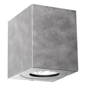 Nordlux - LED Vonkajšie nástenné svietidlo CANTO 2xLED/6W/230V IP44 strieborné