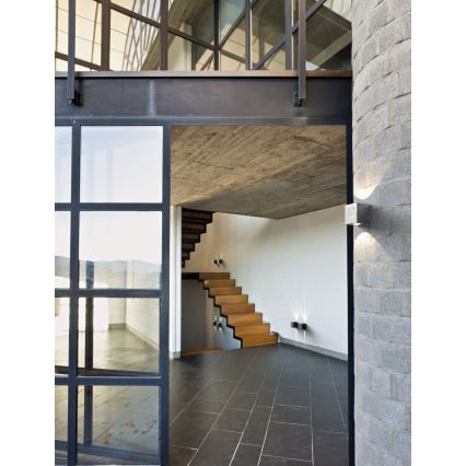 Nordlux - LED Vonkajšie nástenné svietidlo CANTO 2xLED/6W/230V IP44 strieborné