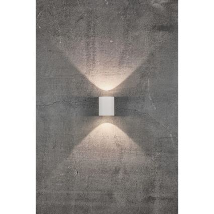 Nordlux - LED vonkajšie nástenné svietidlo CANTO 2×LED/6W/230V IP44 biela