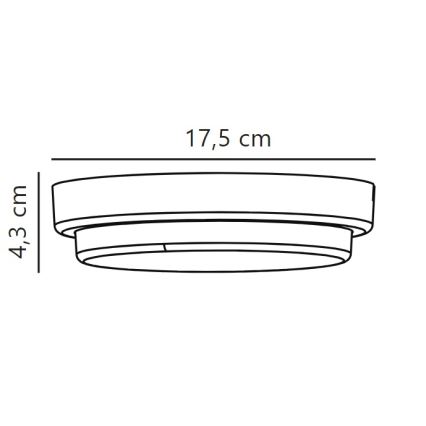 Nordlux - LED Vonkajšie nástenné svietidlo CUBA LED/6,5W/230V IP54 pr. 17,5 cm čierna
