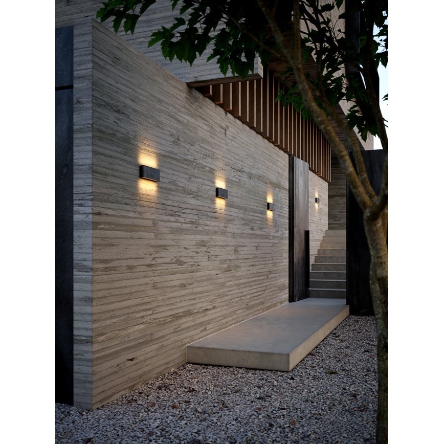 Nordlux - LED Vonkajšie nástenné svietidlo KINVER LED/10W/230V IP54 čierna