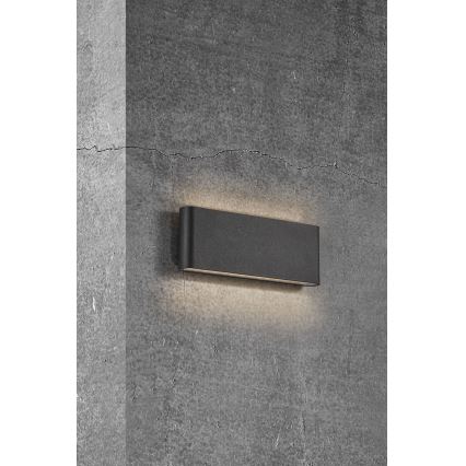 Nordlux - LED Vonkajšie nástenné svietidlo KINVER LED/10W/230V IP54 čierna