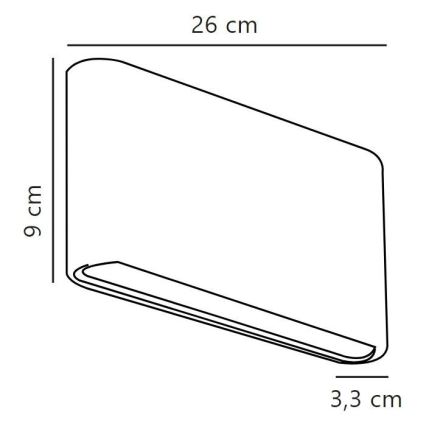 Nordlux - LED Vonkajšie nástenné svietidlo KINVER LED/10W/230V IP54 čierna